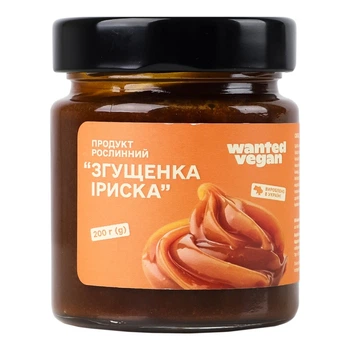 Згущене молоко Іриска Wanted Vegan 200г