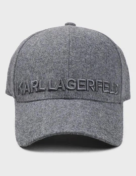 Кепка с вышитой надписью, утепленная Karl Lagerfeld серый 805614-554129