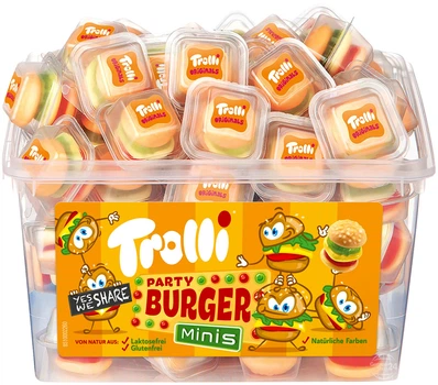 Цукерки мармелад Trolli Mini Burger 60 штук 600 г