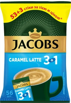 Напиток кофейный Jacobs Caramel Latte 3в1 56*12,3 г