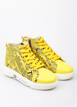 Ботинки BRONI 37 Желтый (BRN-WM5-05-Yellow)