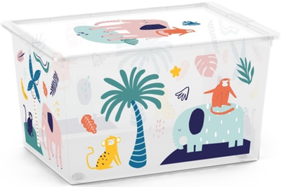 Ящик для зберігання іграшок Kis C BOX з кришкою 50 л (8013183148904)