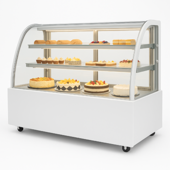 Витрина холодильная HURAKAN hkn-lpd150 white (0.9 м, круглая)