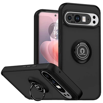 Чехол Fiji Colorframe для Google Pixel 10 матовый бампер с кольцом подставкой Black
