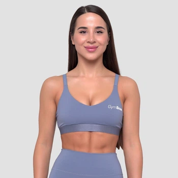 Спортивний топ Essence String синій денім XS - GymBeam