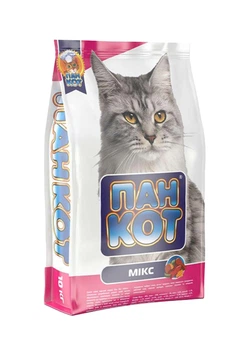 Сухий корм для дорослих котів Пан Кіт Мікс 10 кг