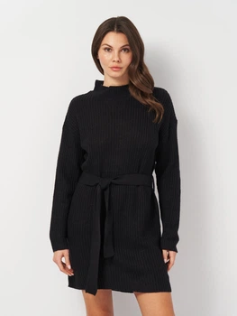 Платье вязаное короткое осенее женское Missguided ha07797p06 38-40 Черное (KC1000000043550)
