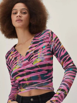 Топ жіночий Nasty Gal gzz43902b80 34 Різнокольоровий (KC1000000027459)