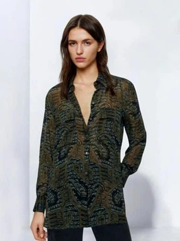 Блузка женская Massimo Dutti 5180807500c16 38 Разноцветная (1000000043942)