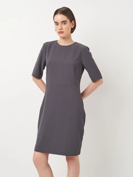 Сукня коротка осіння жіноча H&M 429942001p08 42 Сіра (KC1000000043912)