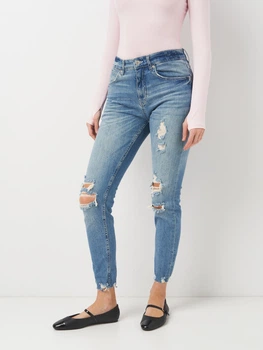Джинсы Skinny женские Pull & Bear 4685526445p09 30 Голубые (KC1000000044127)