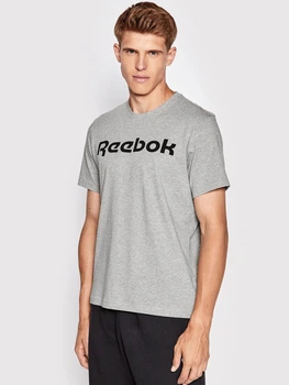 Футболка хлопковая длинная мужская Reebok fp9162 L Серая (KC1000000045366)