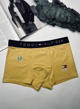 Труси чоловічі боксери бавовняні Tommy Hilfiger 48 розмір Гірчичний