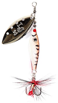 Блесна вращающаяся с бородкой LJ TRIAN BLADE LONG весом 9 г (цв.7)