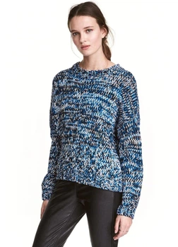 Светр вільного крою H&M Синій М (0419615)