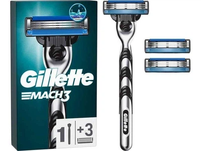 Станок для бритья мужской Gillette (бритва) Mach 3 с 3 сменними кассетами