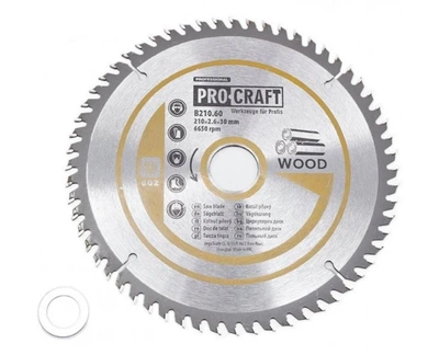 Пильный диск по дереву. Распилочный диск ProCraft B210.60 60T