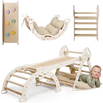 Игровой спортивный набор 4 в 1 Goodevas E556 треугольник, арка, горка, подушка