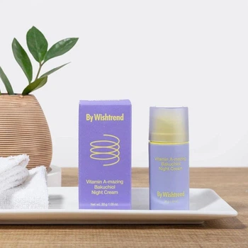 Ночной крем с ретинолом и бакучиолом BY WISHTREND Vitamin A-mazing Bakuchiol Night Cream 30 мл