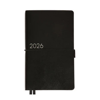 Щоденник Leo Planner 2026 Glory, 120x200 мм, чорний (252632)
