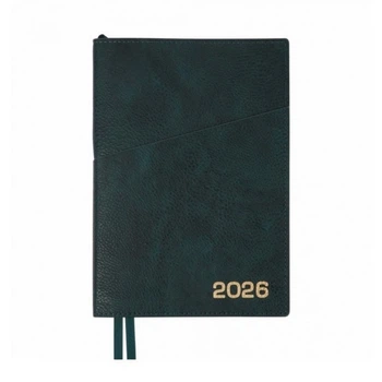 Ежедневник Leo Planner 2026 Credo, изумрудный (252646)