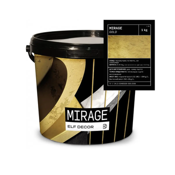 Декоративна штукатурка "золотистий оксамит" ELF DECOR MIRAGE GOLD 1кг