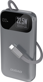 Powerbank Dudao K31 10000 mAh 22.5W Gray (6977196681990)