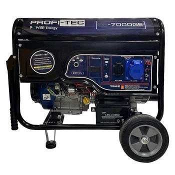 Генератор бензиновий PROFI-TEC PE-7000GE (6,5кВт, 100% мідь)