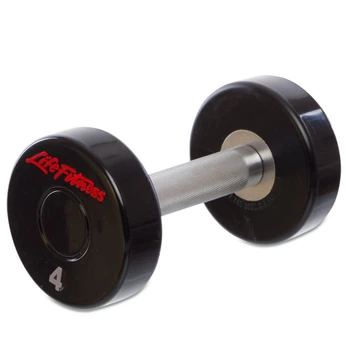 Гантель цельная профессиональная LIFE FITNESS Gemini Sport GA-80081-4, 1 шт 4 кг