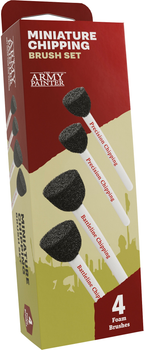 Набір пензлів The Army Painter Miniature Chipping Brush Set 4 шт (5713799506909)