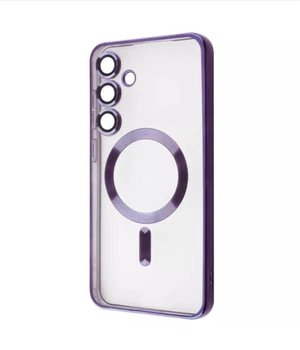 Чехол WAVE Metal Color Case with Magnetic Ring с защитой камеры для Samsung Galaxy S25 FE Deep Purple