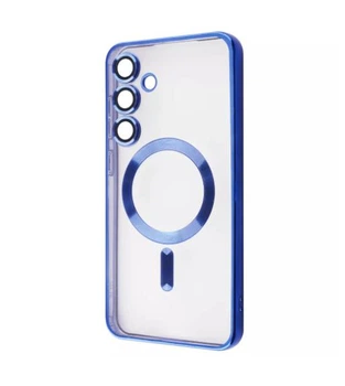 Чехол WAVE Metal Color Case with Magnetic Ring с защитой камеры для Samsung Galaxy S25 FE Midnight Blue