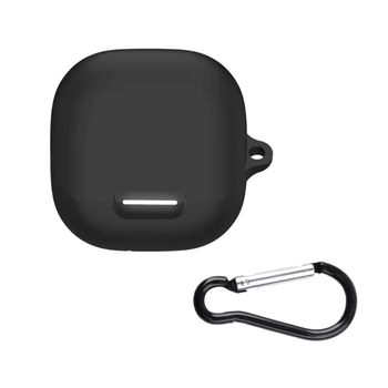 Чохол-накладка DK для Anker SoundCore Liberty 4 NC | Silicone Candy Friendly з карабіном (black)