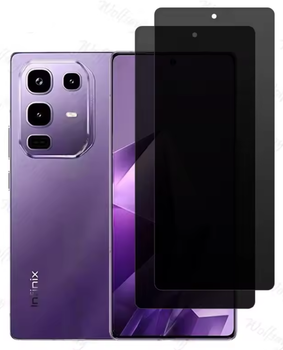 Захисне скло 2 шт CDK для Infinix Note 50 Pro | 3D Антишпион Full Glue (022331) (black)