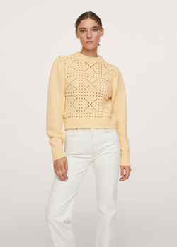 Кофта жіноча жовта в'язана Mango розмір ХS