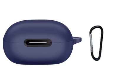 Чехол-накладка DK для Anker SoundCore P40i | Silicone Candy Friendly с карабином (dark blue)