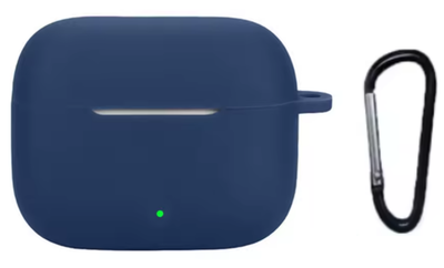 Чехол-накладка CDK для Oppo Enco Buds 3 Pro | Silicone Candy Friendly с карабином (021736) (dark blue)