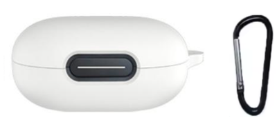 Чехол-накладка DK для Anker SoundCore Sport X20 | Silicone Candy Friendly с карабином (white)