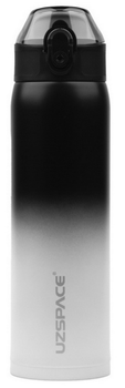 Термопляшка (термос) UZSPACE Uzspace X4 Gradient Waterboottle 500 мл чорно-біла