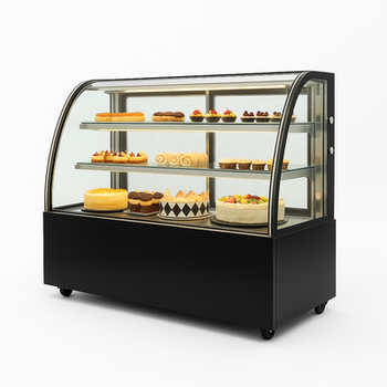 Витрина холодильна HURAKAN hkn-lpd210 black (1,2 м, круглая)