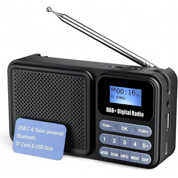Цифрове радіо Gallypek DAB-P11 Чорний
