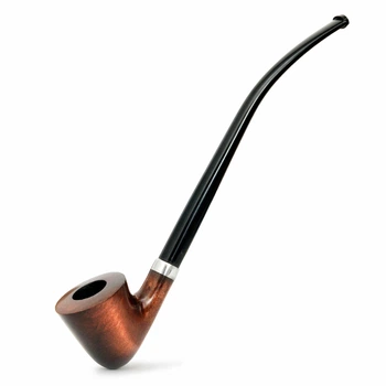 Курительная трубка CHURCHWARDEN KAF218 с длиным акриловым мундштуком из дерева груши