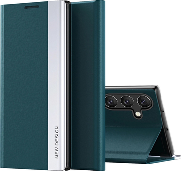 Etui z klapką Hurtel Sleep Case Pro do Samsung Galaxy S25 Plus Green (5907769367892)