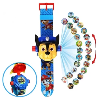 Детские часы с 3D проектором 24 изображения Щенячий патруль Чейз - Paw Patrol