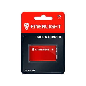 Батарейка Enerlight Mega Power 6LR61 Alkaline 9V 1 шт