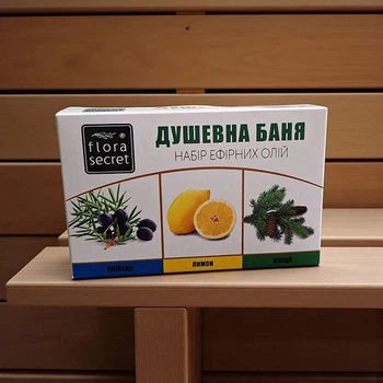 Набор эфирных масел для бани и сауны "Душевная баня"