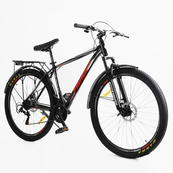 Спортивный Велосипед Corso Fisher 29" дюймов с оборудованием Shimano 21 скорость (FS-41473) рама стальная 21", собран на 75%