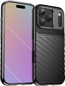 Etui plecki Hurtel Thunder Case do Apple iPhone 17 Pro Black (5907769379581)