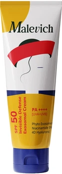Невесомый защитный крем Malevich Invisible Defense SPF50 Exosomal Cream с экзосомами 50 мл (4820258804504)