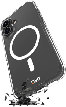 Панель Puro Impact Clear D3O MagSafe для iPhone 17 Transparent (8018417525506)